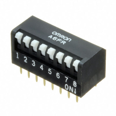 A6FR-8101 by Omron Electronics Inc-EMC Div - SWITCH 8POS PIANO SHORT