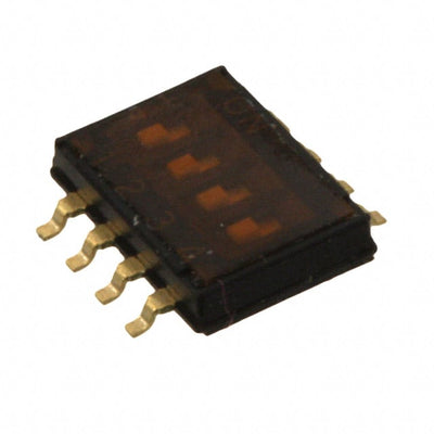 A6H-4102 by Omron Electronics Inc-EMC Div - SWITCH SLIDE DIP SPST 25MA 24V