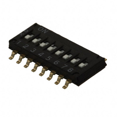 A6H-8102-P by Omron Electronics Inc-EMC Div - SWITCH SLIDE DIP SPST 25MA 24V
