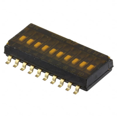 A6HF-0102 by Omron Electronics Inc-EMC Div - SWITCH SLIDE DIP SPST 25MA 24V