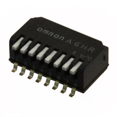 A6HR-8104 by Omron Electronics Inc-EMC Div - SWITCH PIANO DIP SPST 25MA 24V