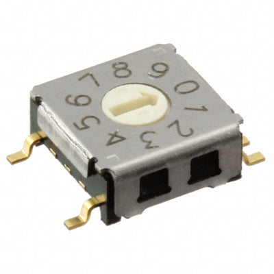 A6KS-104RF-R100 by Omron Electronics Inc-EMC Div - SWITCH ROTARY DIP BCD 25MA 24V
