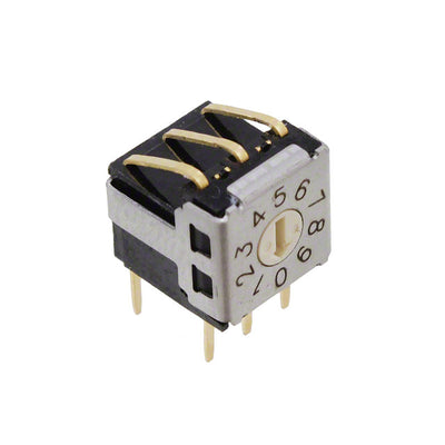 A6KV-102RF by Omron Electronics Inc-EMC Div - SWITCH ROTARY DIP BCD 25MA 24V