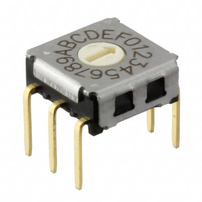 A6KV-162RF by Omron Electronics Inc-EMC Div - SWITCH ROTARY DIP HEX 25MA 24V