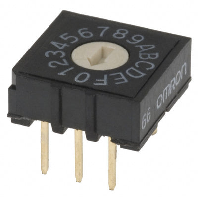 A6R-162RF by Omron Electronics Inc-EMC Div - SWITCH ROTARY DIP HEX 25MA 24V