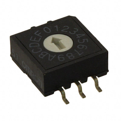 A6RS-162RF-P by Omron Electronics Inc-EMC Div - SWITCH ROTARY DIP HEX 25MA 24V