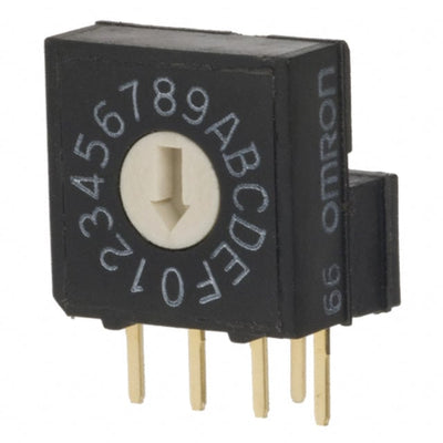 A6RV-161RF by Omron Electronics Inc-EMC Div - SWITCH ROTARY DIP HEX 25MA 24V