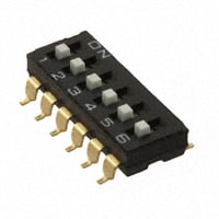 A6S-6104H-R100 by Omron Electronics Inc-EMC Div - SWITCH SLIDE DIP SPST 25MA 24V
