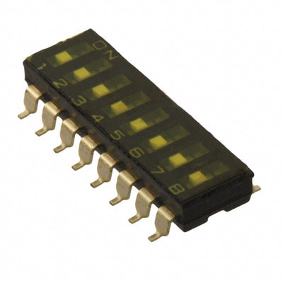 A6S-8102-H by Omron Electronics Inc-EMC Div - SWITCH SLIDE DIP SPST 25MA 24V