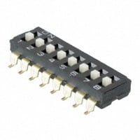A6S-8104-H by Omron Electronics Inc-EMC Div - SWITCH SLIDE DIP SPST 25MA 24V