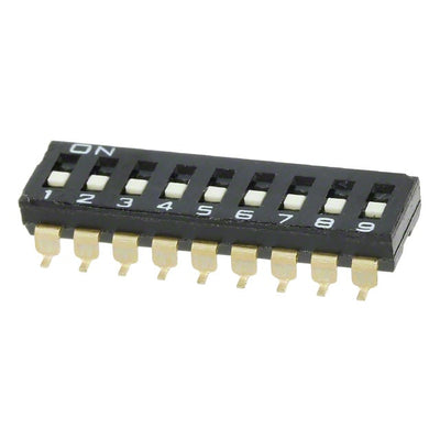 A6S-9102-H by Omron Electronics Inc-EMC Div - SWITCH SLIDE DIP SPST 25MA 24V