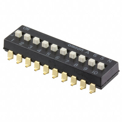 A6SN-0104 by Omron Electronics Inc-EMC Div - SWITCH SLIDE DIP SPST 25MA 24V