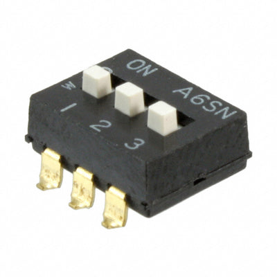 A6SN-3104 by Omron Electronics Inc-EMC Div - SWITCH SLIDE DIP SPST 25MA 24V