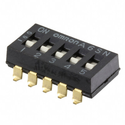 A6SN-5101 by Omron Electronics Inc-EMC Div - SWITCH SLIDE DIP SPST 25MA 24V