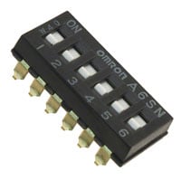 A6SN-6101-R100 by Omron Electronics Inc-EMC Div - SWITCH SLIDE DIP SPST 25MA 24V