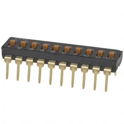 A6T-0104 by Omron Electronics Inc-EMC Div - SWITCH SLIDE DIP SPST 25MA 24V