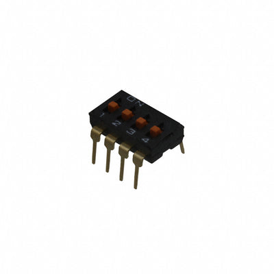 A6T-4104 by Omron Electronics Inc-EMC Div - SWITCH SLIDE DIP SPST 25MA 24V