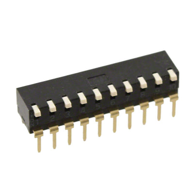 A6TR-0104 by Omron Electronics Inc-EMC Div - SWITCH PIANO DIP SPST 25MA 24V