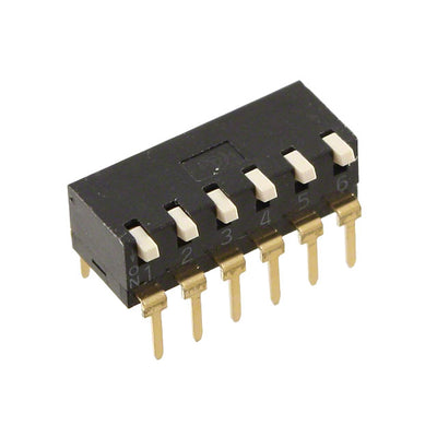 A6TR-6104 by Omron Electronics Inc-EMC Div - SWITCH PIANO DIP SPST 25MA 24V