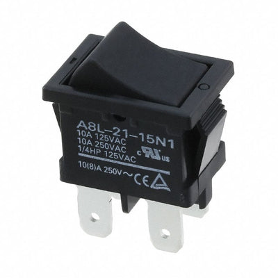 A8L-21-15N1 by Omron Electronics Inc-EMC Div - ROCKER SWITCH DPST 10A 125V