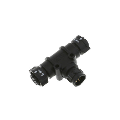 AB-CB-060606-MFF-TQ001 by Amphenol LTW - CONNECTOR T-ADPT 6P-6/6P M-F/F INLINE