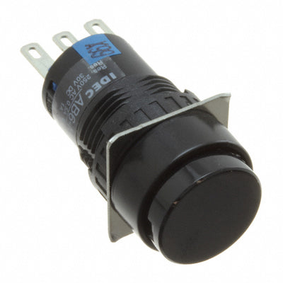 AB6M-M1P-B by IDEC - 16MM PUSHBUTTON BLACK