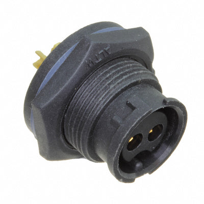 ABB-02PMFS-LC7001 by Amphenol LTW - CONNECTOR RECPT FMALE 2P GOLD SLDR CUP