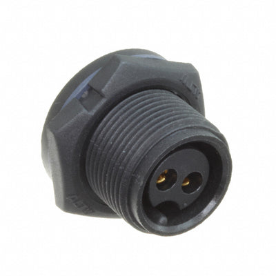 ABB-02PMFS-SC7001 by Amphenol LTW - CONNECTOR RECPT FMALE 2P GOLD SLDR CUP