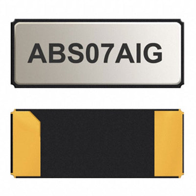 ABS07AIG-32.768KHZ-6-1-T by Abracon LLC - CRYSTAL 32.7680KHZ 6PF SMD