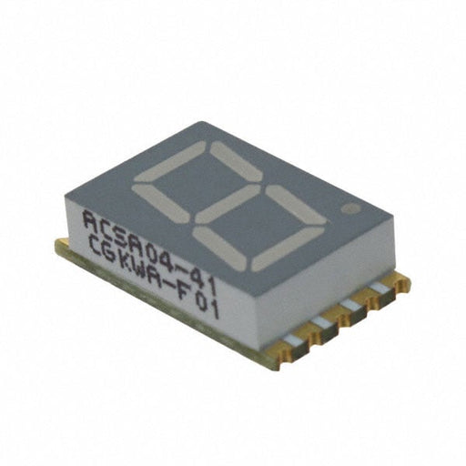 ACSA04-41CGKWA-F01 by Kingbright - DISPLAY 7SEG 0.4"" SGL GRN 10SMD