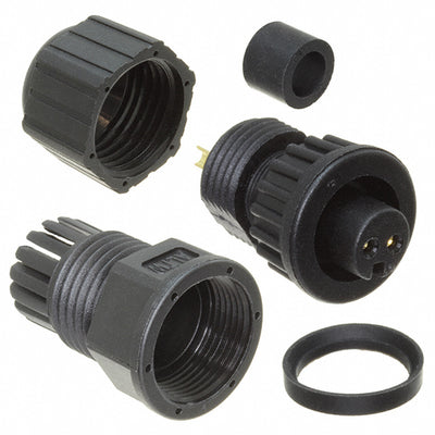 AD-02BFFA-LL7001 by Amphenol LTW - CONNECTOR PLUG FMALE 2P GOLD SLDR CUP