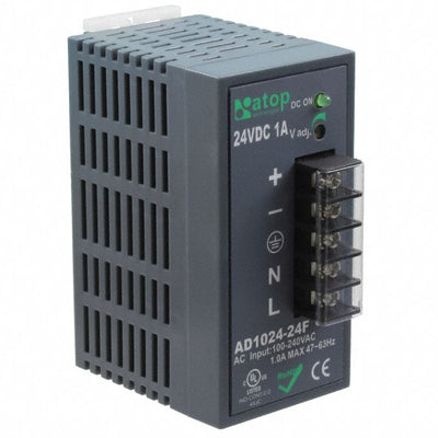 AD1024-24F by ATOP Technologies - AC/DC DIN RAIL SUPPLY 24V 24W