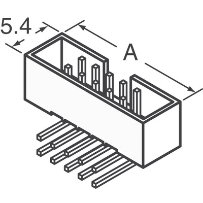 AWHW2 40A-0202 by Assmann WSW Components - CONNECTOR HEADER R/A 40POS 2MM