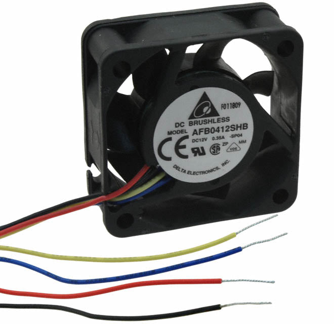 AFB0412SHB-SP04 by Delta Electronics - FAN AXIAL 40X15MM 12VDC WIRE
