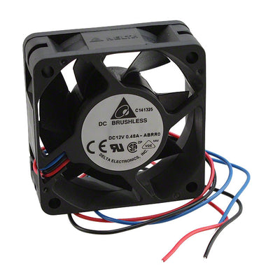 AFB0612EH-ABRR0 by Delta Electronics - FAN AXIAL 60X25.4MM 12VDC WIRE