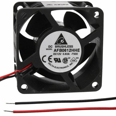 AFB0612HHE-T500 by Delta Electronics - FAN AXIAL 60X38MM 12VDC WIRE