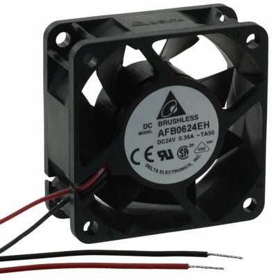 AFB0624EH-TA50 by Delta Electronics - FAN AXIAL 60X25.4MM 24VDC WIRE