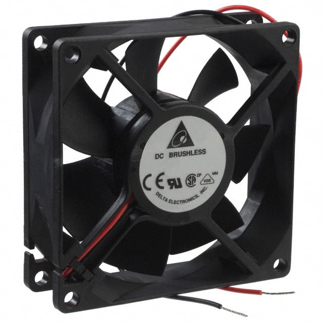 AFB0812SHE by Delta Electronics - FAN AXIAL 80X38MM 12VDC WIRE