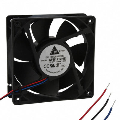 AFB1212HE-F00 by Delta Electronics - FAN AXIAL 120X38MM 12VDC WIRE