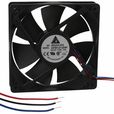 AFB1212HH-F00 by Delta Electronics - FAN AXIAL 120X25.4MM 12VDC WIRE