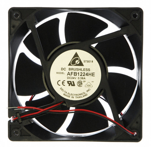 AFB1224HE by Delta Electronics - FAN AXIAL 120X38MM 24VDC WIRE