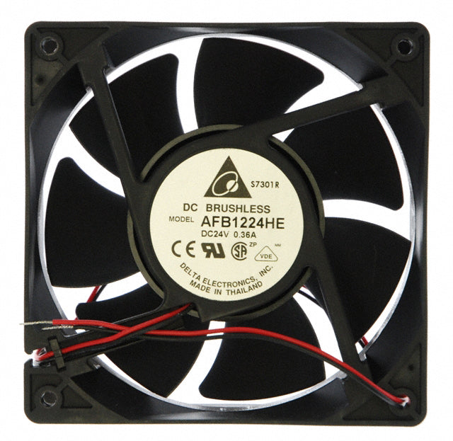 AFB1224HE by Delta Electronics - FAN AXIAL 120X38MM 24VDC WIRE