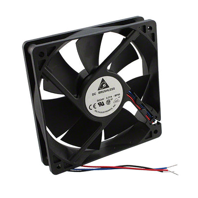 AFB1224HH-BF00 by Delta Electronics - FAN AXIAL 120X25.4MM 24VDC WIRE