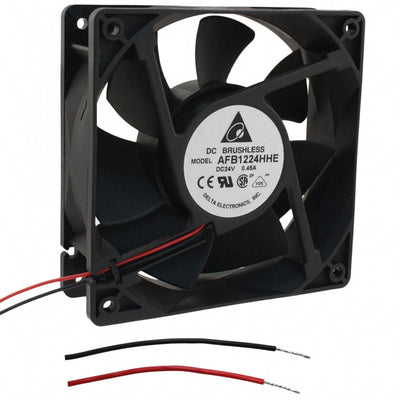 AFB1224HHE by Delta Electronics - FAN AXIAL 120X38MM 24VDC WIRE