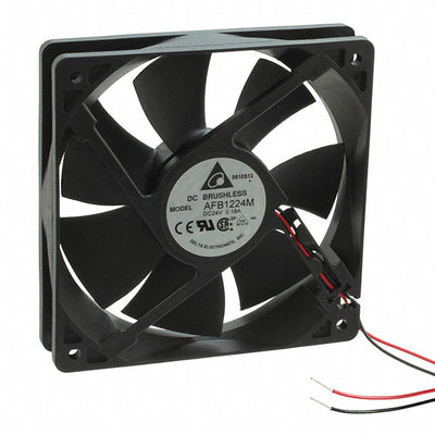 AFB1224M by Delta Electronics - FAN AXIAL 120X25.4MM 24VDC WIRE