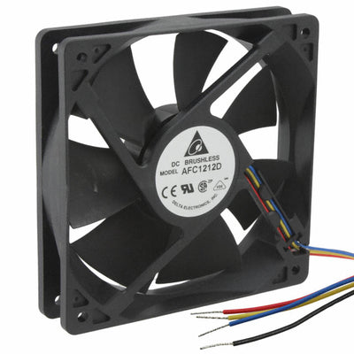 AFC1212D-F00 by Delta Electronics - FAN AXIAL 120X25.4MM 12VDC WIRE