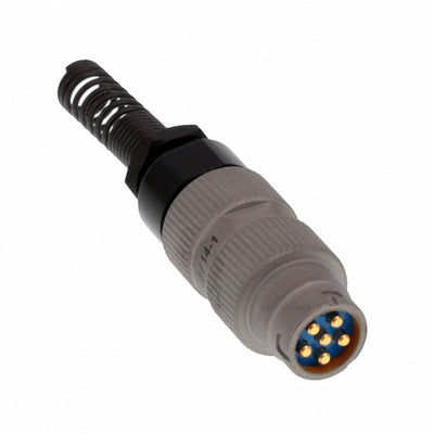 AJ-166/14-1 by Amphenol NEXUS Technologies - CONNECTOR JACK MALE 6P GOLD SLDR CUP
