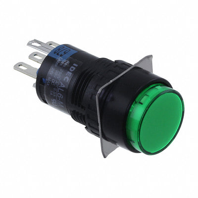 AL6M-M14P-G by IDEC - 16MM PUSHBUTTON ILLUMINATED