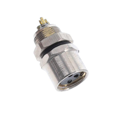 ALBKF08-FM8BR3-SL by Altech Corporation - BULKHEAD CONN. M8 FRONT MT. 3-PO