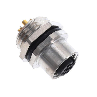 ALBKF12-FMBR4-SL by Altech Corporation - BULKHEAD CONN. M12 FRONT MT. 4-P